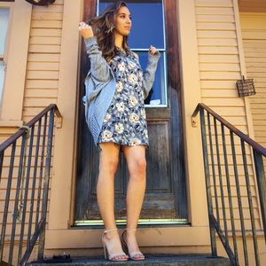 VINTAGE CHARLOTTE RUSSE FLORAL PRINT DRESS